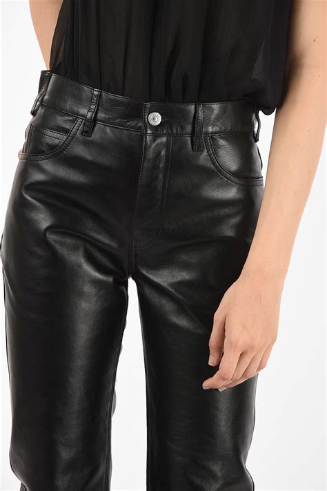 celine leather pants|Celine pants for women.